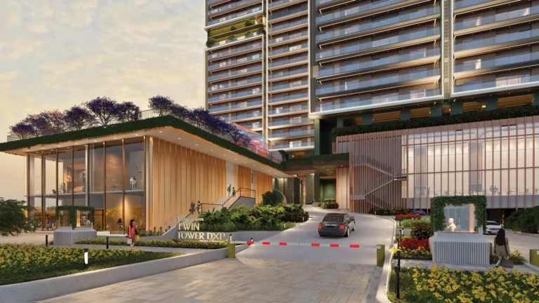 Grand Entrance through Landscaped Greens