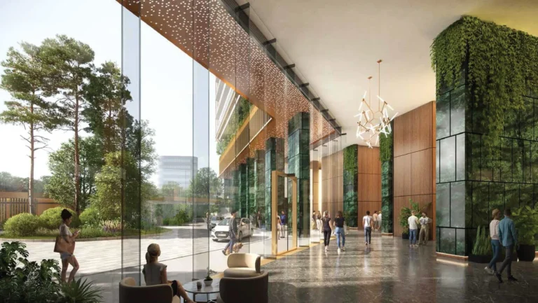 Triple-Height Entrance Lobby