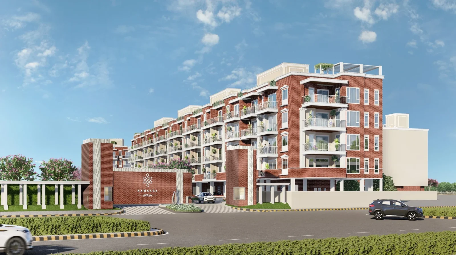 Samsara Avasa – Elevation with European-style architecture (artistic impression)
