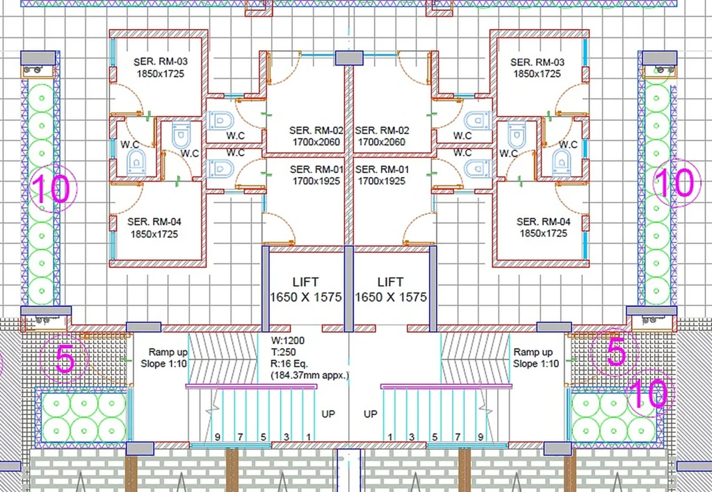 Samsara Avasa – Stilt plan with entrance lobby