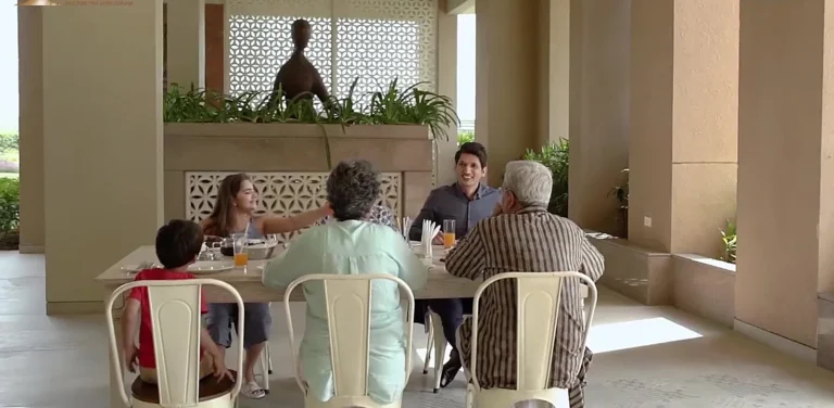 The Peaceful Homes – Club seating area (frame from developer video)