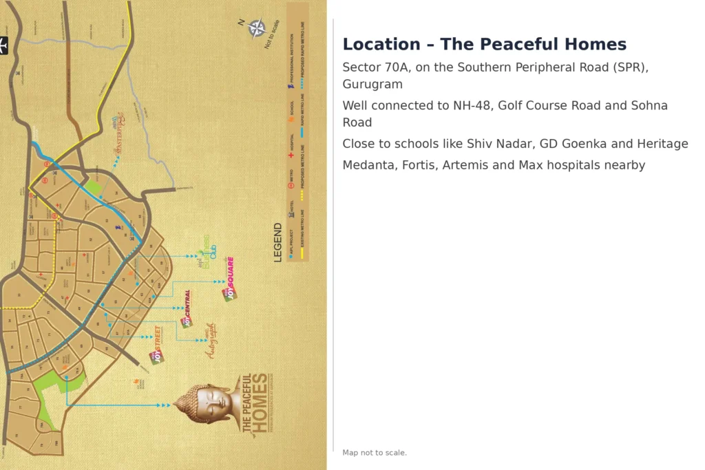 AIPL The Peaceful Homes Location Map