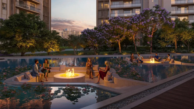 Birla Arika – Fire pit seating (artist's impression)