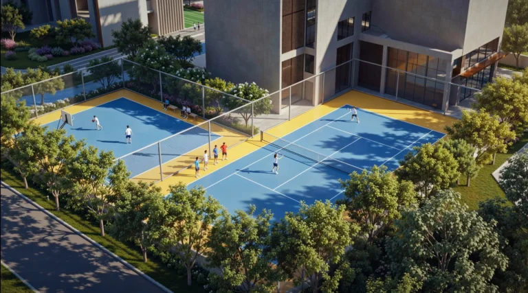 Birla Arika – Tennis court (artist's impression)