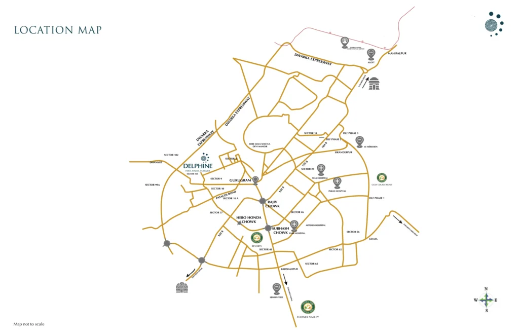 Central Park Delphine Location Map