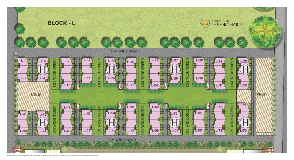 Central Park The Orchard Master Plan