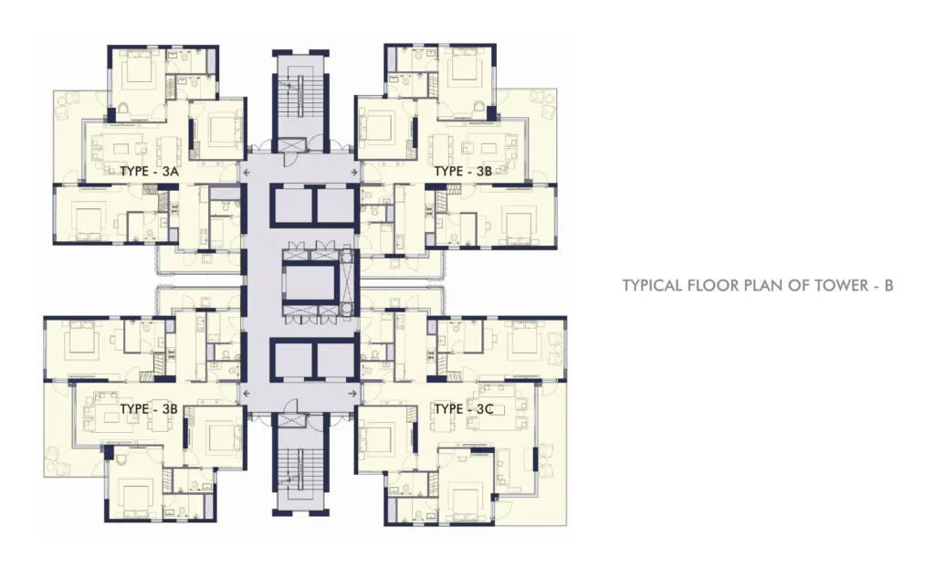 Conscient Elevate – Tower B – Typical Floor Plan