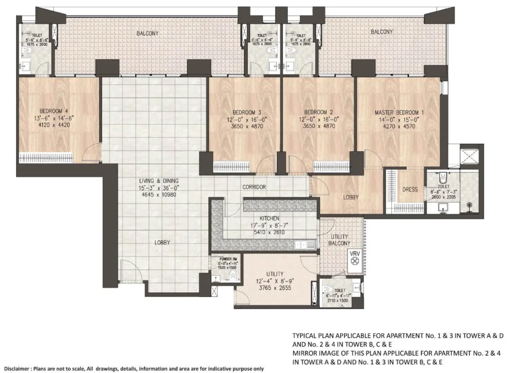 DLF Privana West - 4 BHK