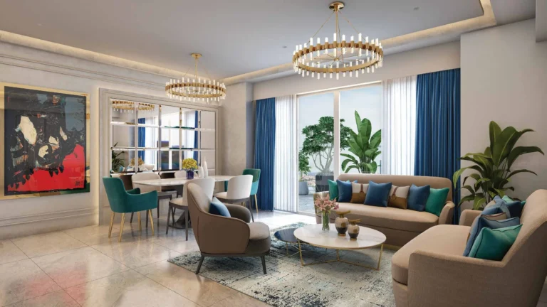 Emaar Amaris – Living room (artistic impression)