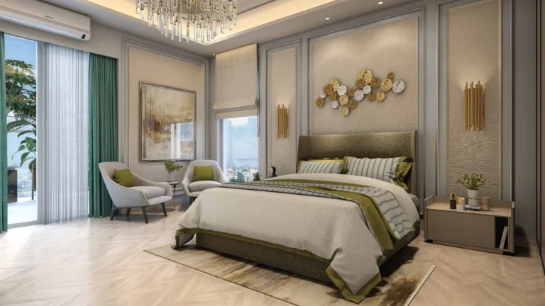 Emaar Amaris – Bedroom with balcony (artistic impression)