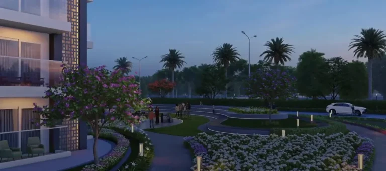 Emaar Amaris – Landscape at dusk (artistic impression, from walkthrough)