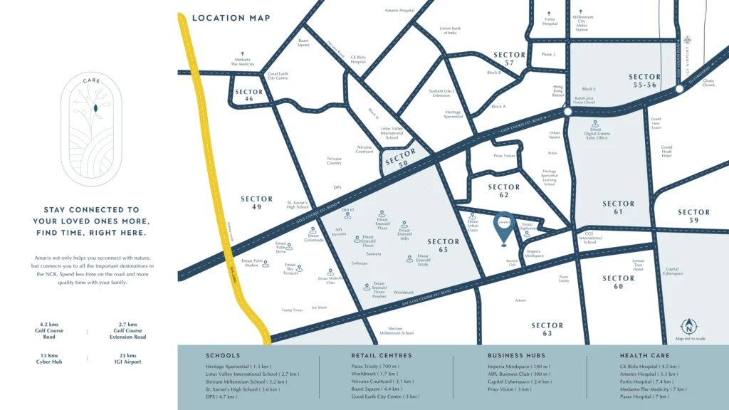 Emaar Amaris Location Map