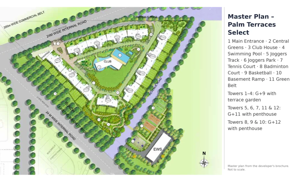 Emaar Palm Terraces Select Master Plan