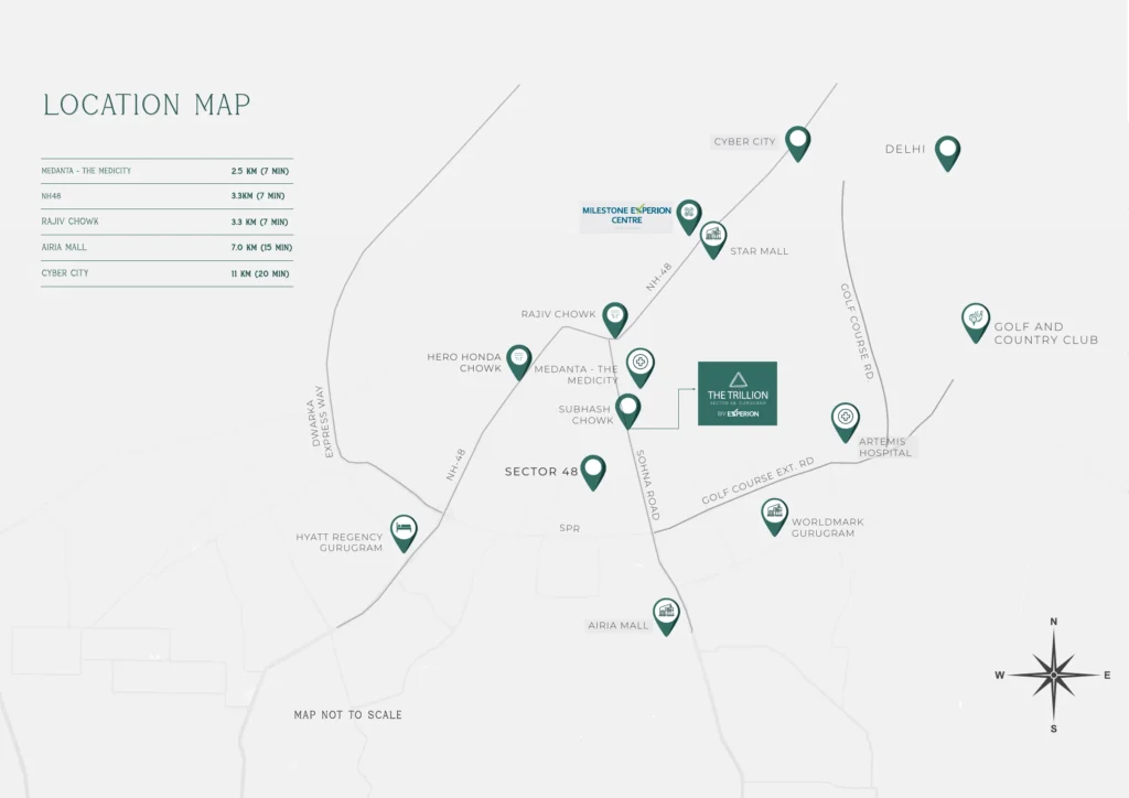 Experion The Trillion Location Map