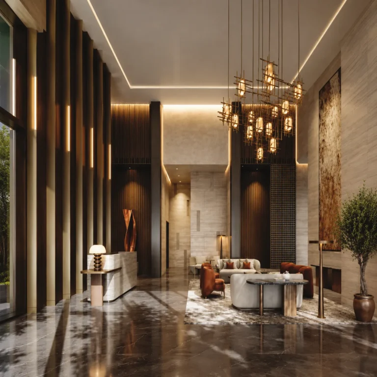 Godrej Samaris – Triple-Height Lobby