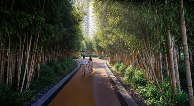 M3M Forestia West – Forest trail (artistic impression)