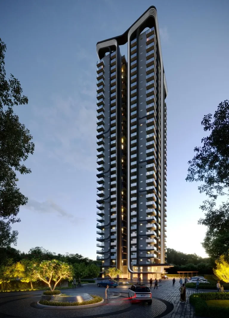 M3M Opus - Artist's impression - Tower at dusk