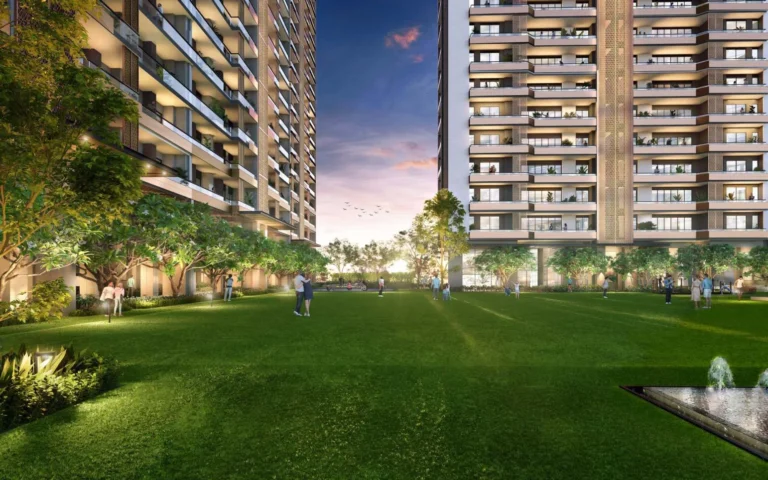Puri Diplomatic Residences – Towers around the central lawn (artist's impression)