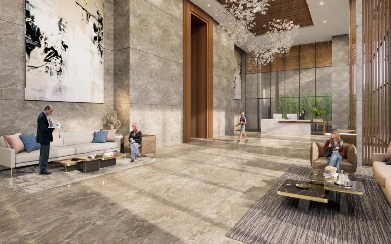 Puri Diplomatic Residences – 18 ft air-conditioned tower lobby (artist's impression)