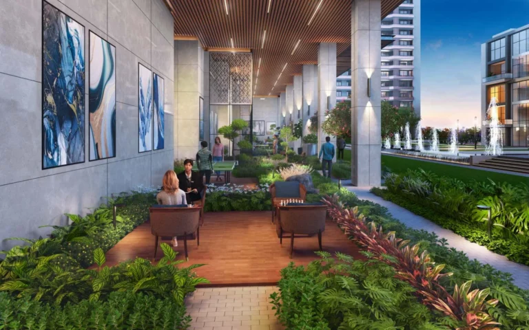 Puri Diplomatic Residences – Ground & podium landscape (artist's impression)