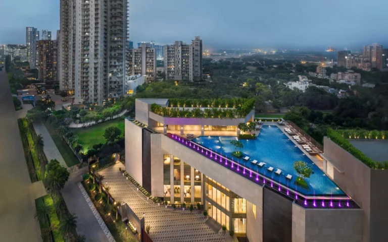 Puri Diplomatic Residences – Clubhouse with rooftop pool (actual image)