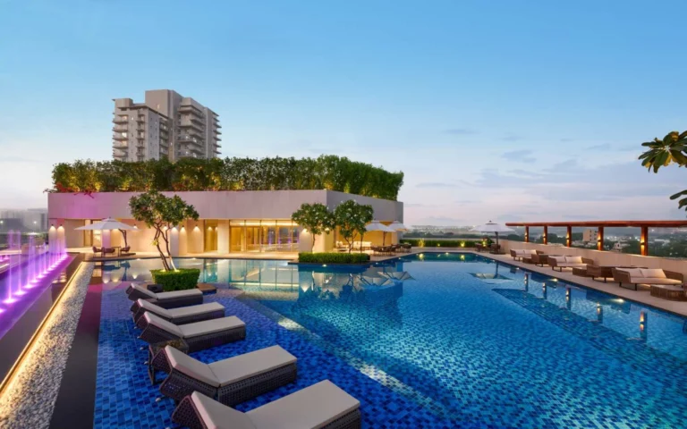 Puri Diplomatic Residences – Rooftop pool deck (actual image)