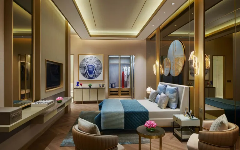 Puri Diplomatic Residences – Sample apartment master bedroom (actual image)