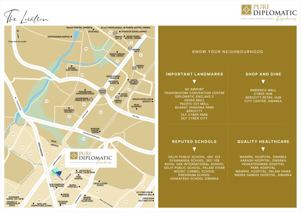 Puri Diplomatic Residences Location Map