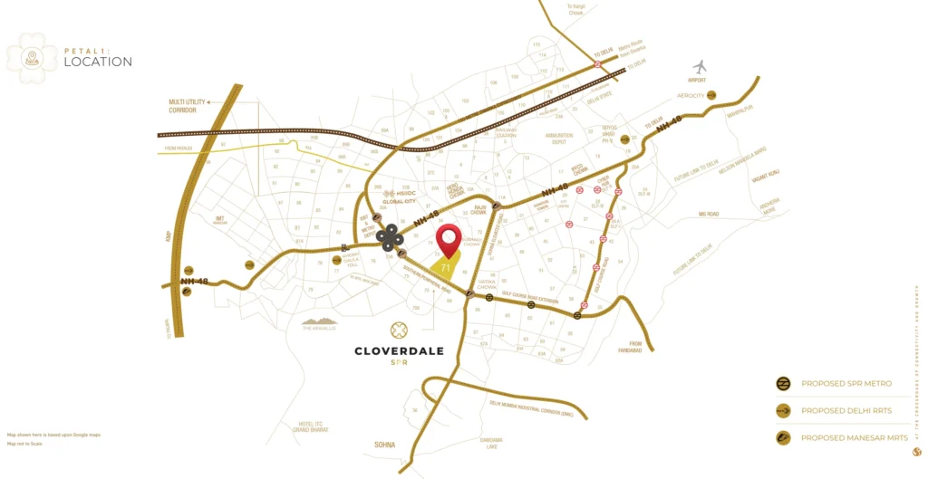 Signature Global Cloverdale SPR Location Map