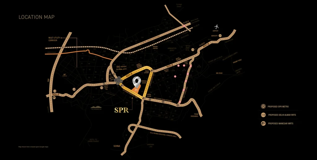 Signature Global Titanium SPR Location Map
