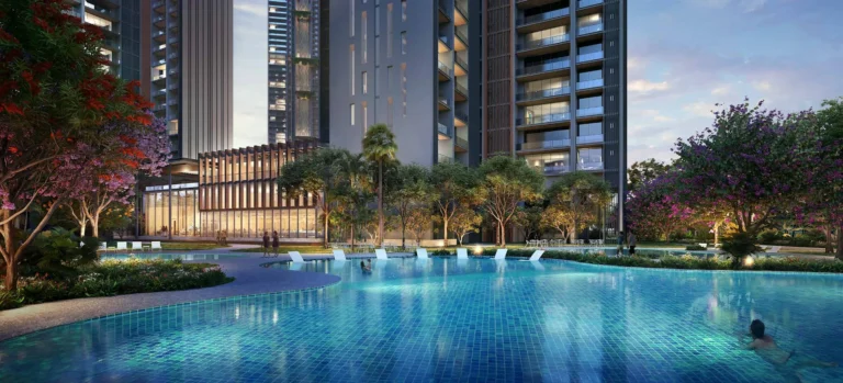 Signature Global Titanium SPR – Pool at Dusk