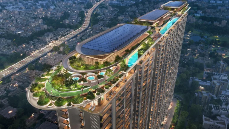 Smartworld Sky Arc - Artist's impression - Aerial view