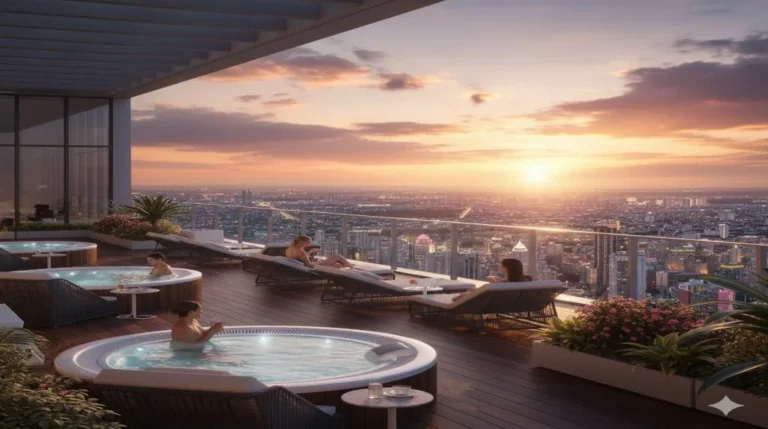 Smartworld Sky Arc - Artist's impression - Jacuzzi lounge
