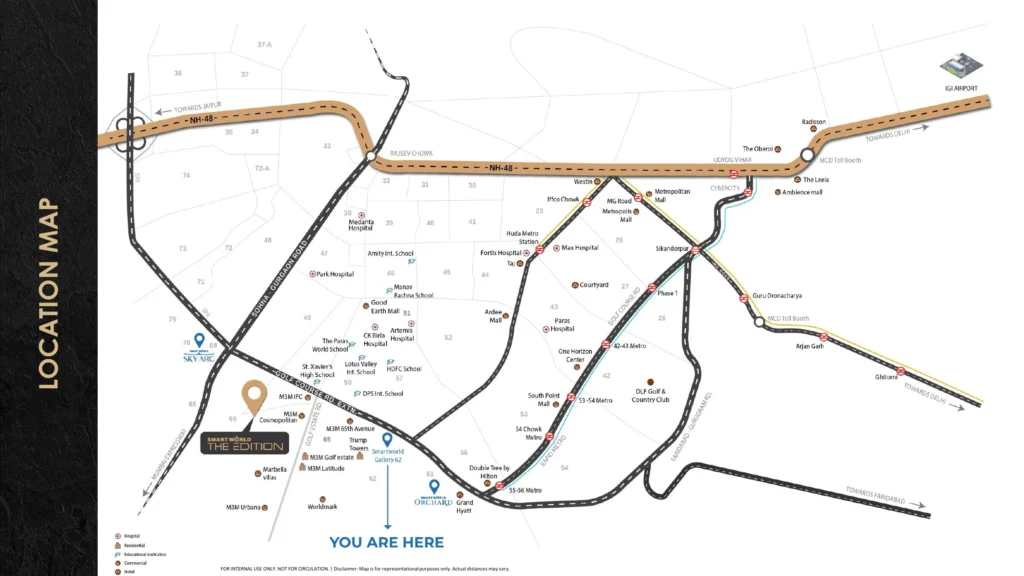 Smartworld The Edition Location Map