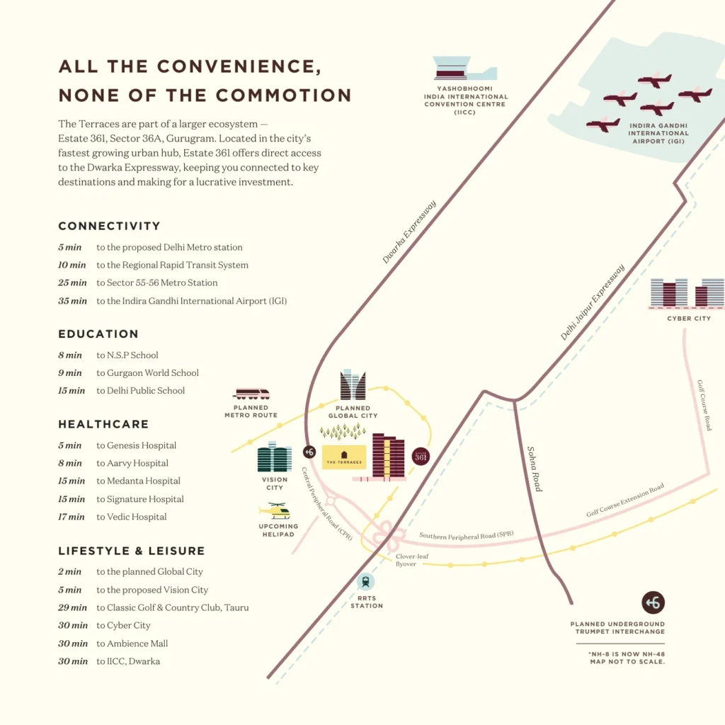 The Terraces at Estate 361 Location Map